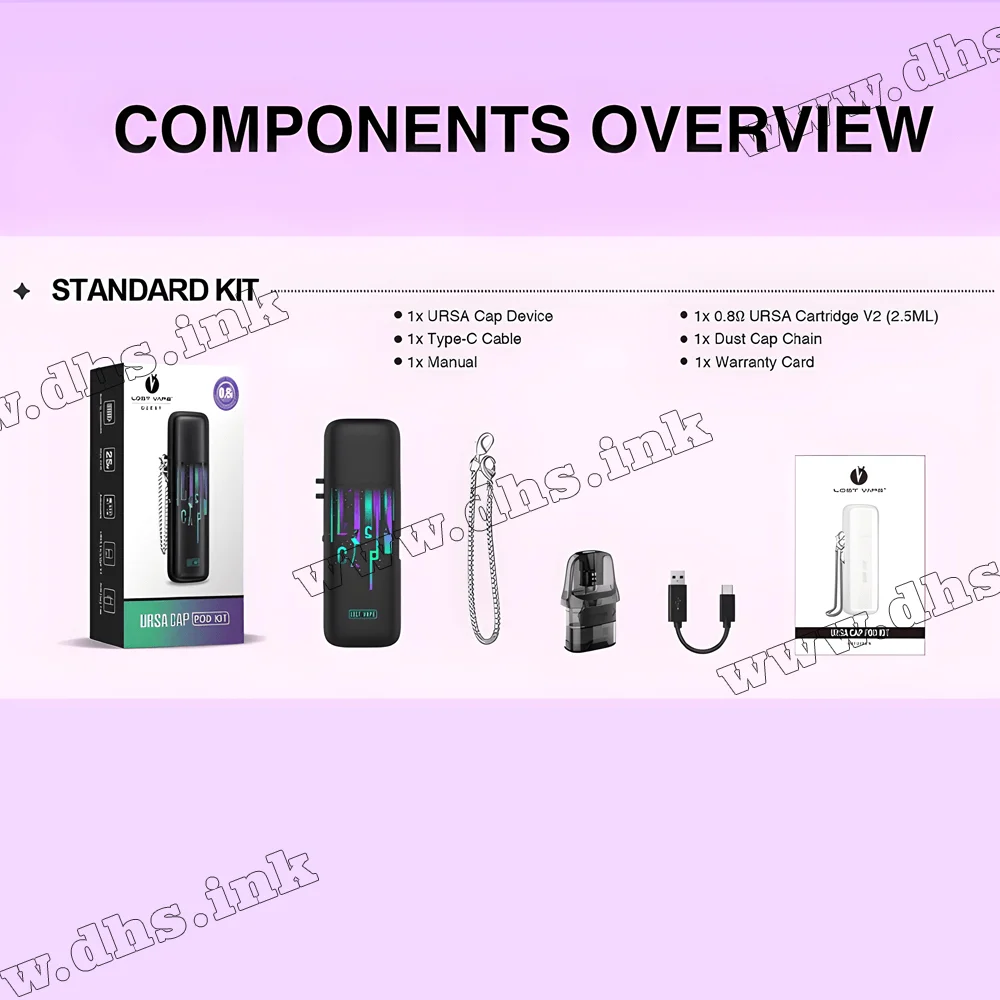 Багаторазова електронна сигарета - Lost Vape Ursa Cap Pod Kit 1000 мАч (Galaxy Star)